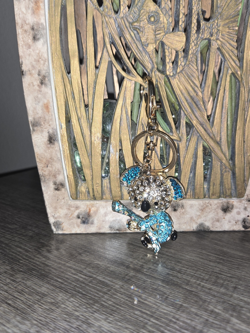 Crystal Koala Keychain Charm